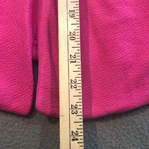 Bar (3) III Light Weight Hot Pink Spring Blazer Petite/Medium w Rouched Sleeves - Picture 4 of 5